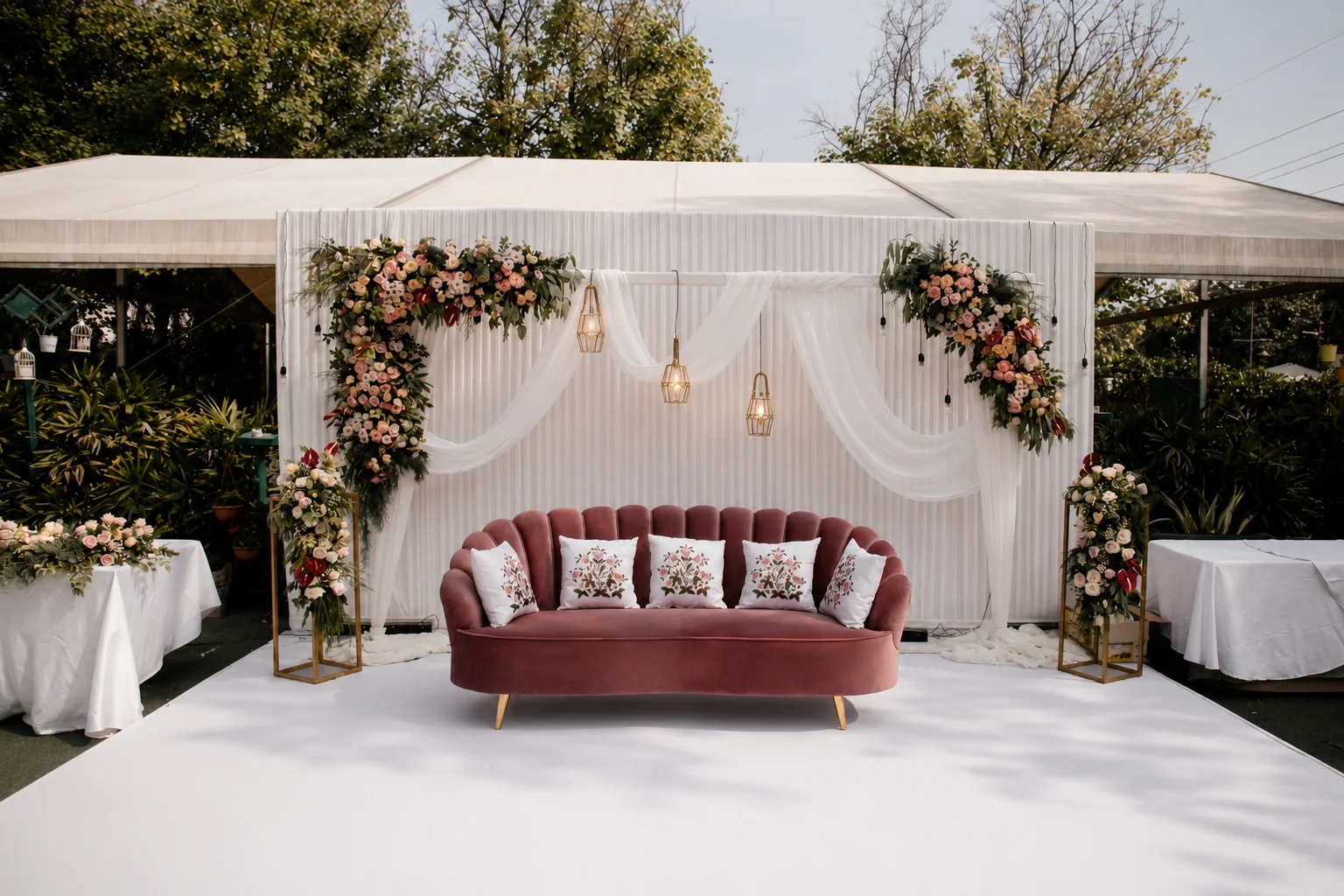 Premium event setup with luxury decor